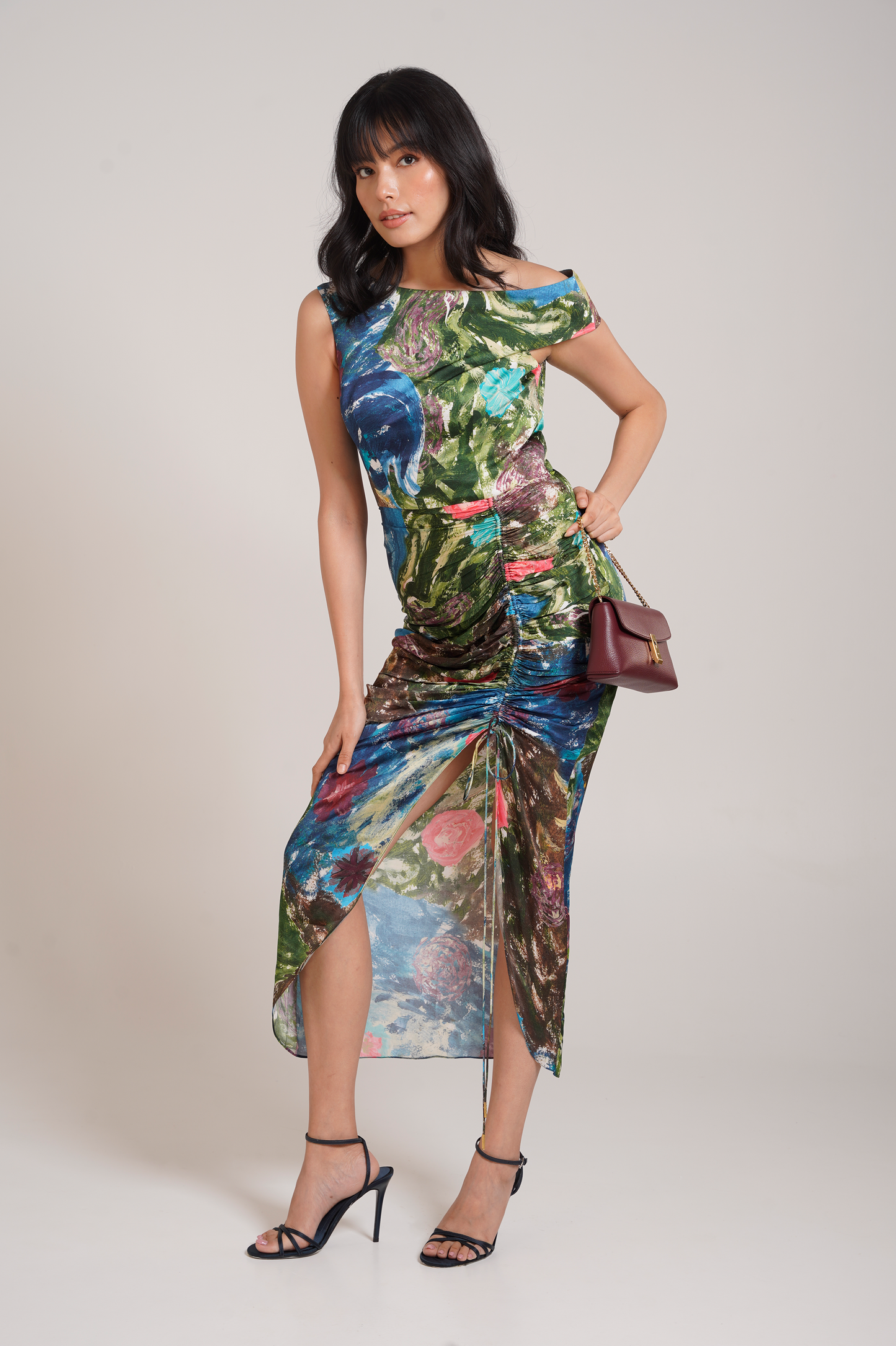 Gaia Ruched Dress