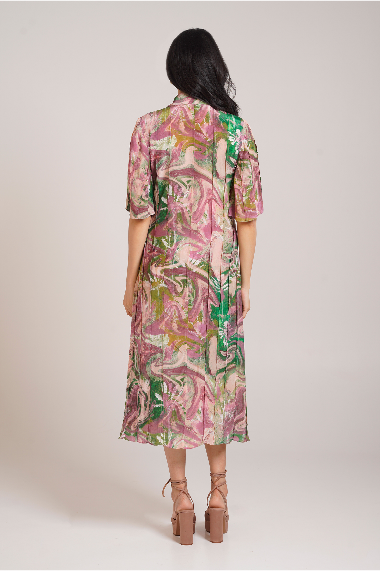 Ira Pleated Dress