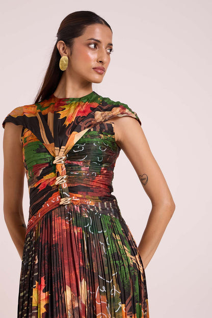 Demeter Pleated Dress